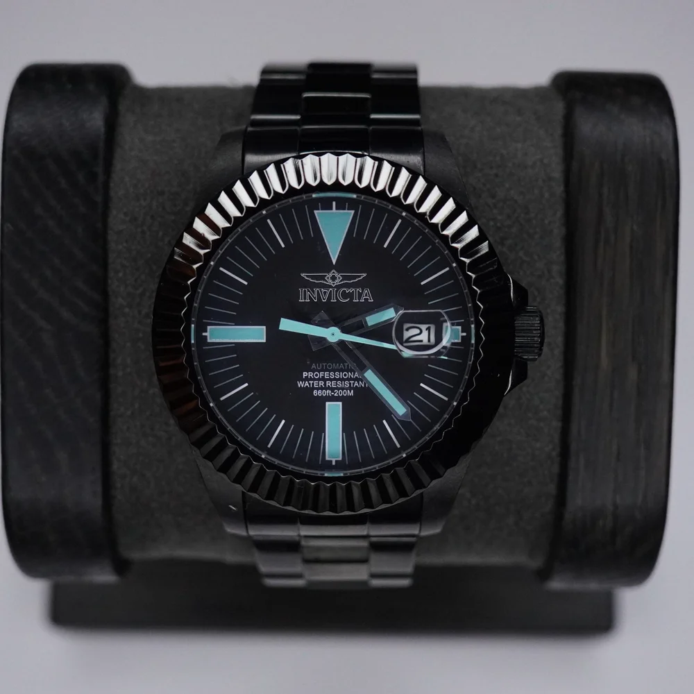 Invicta 16848 Pro Diver Legacy Date Black Stainless Steel Bracelet Watch